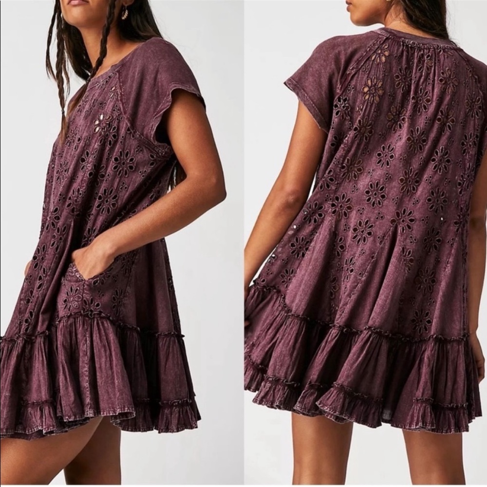 Free People Sadler Mini Dress XS
